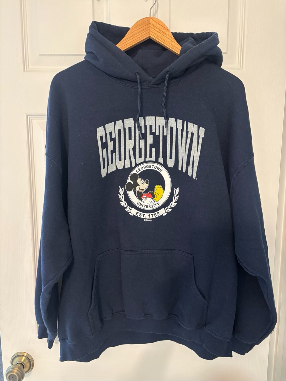 Blue 84 Georgetown Disney Mickey Navy Hoodie Estimated Women’s L